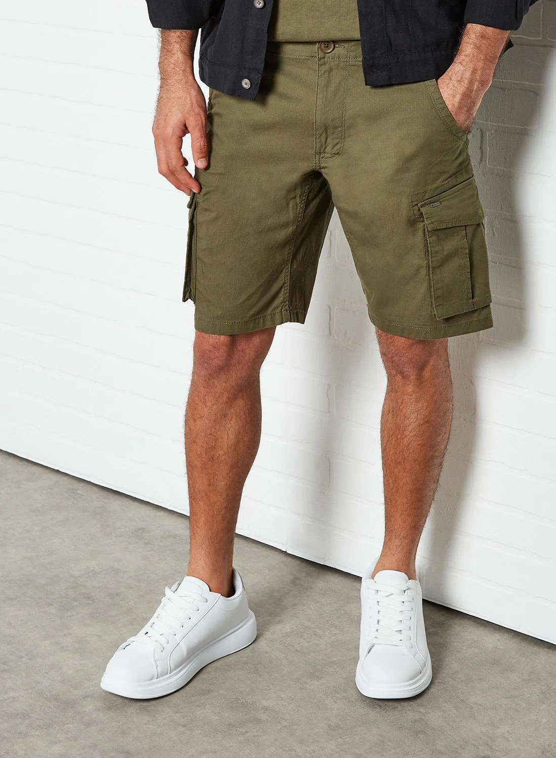 ONLY & SONS Mike Cargo Shorts Olive Night