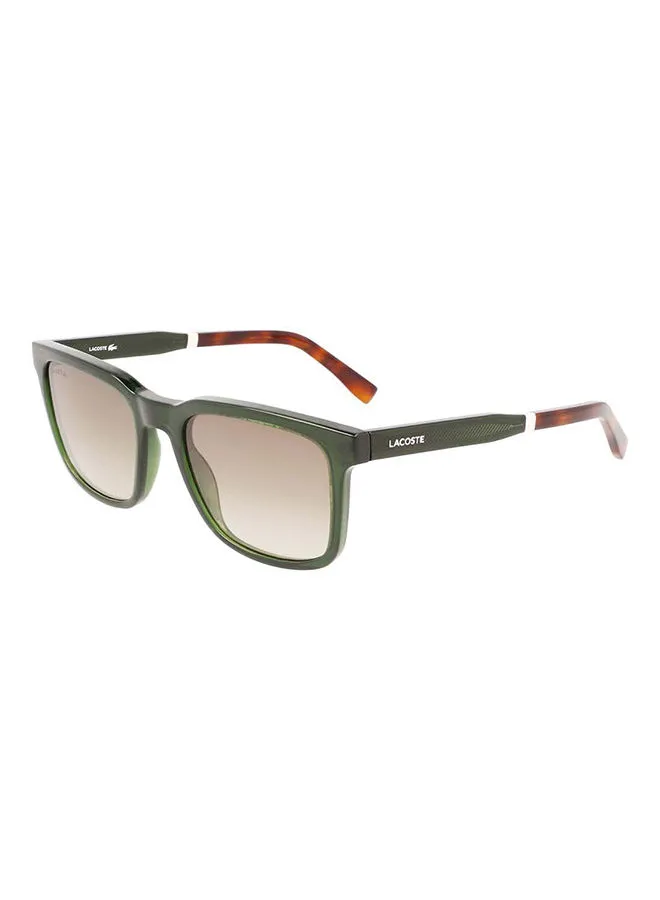 LACOSTE Men's Full Rim Bio Injected Modified Rectangle Sunglasses  L954S-300-5320