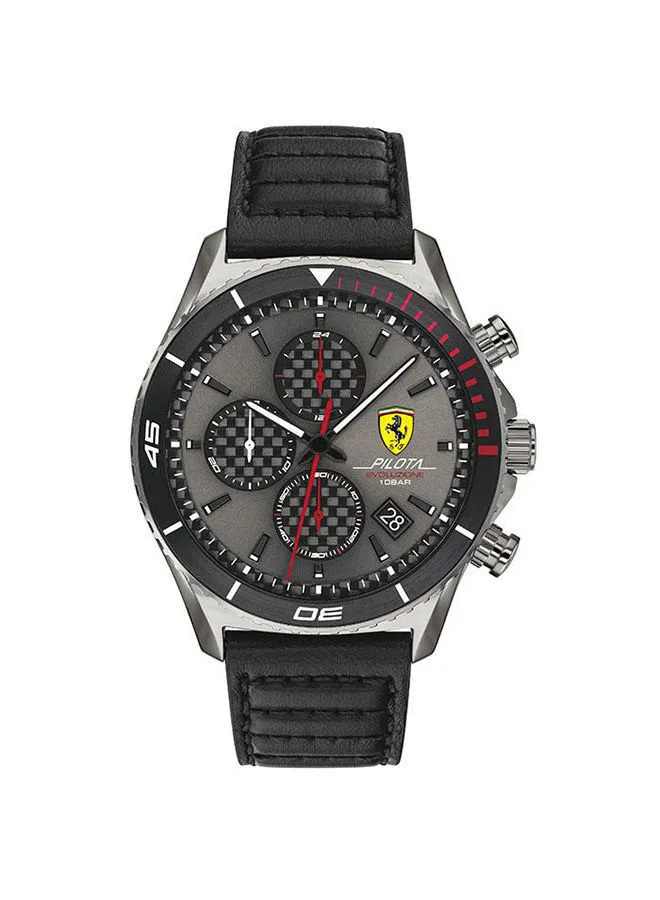 Scuderia Ferrari Men's Pilota Evo Grey Dial Watch 0830773