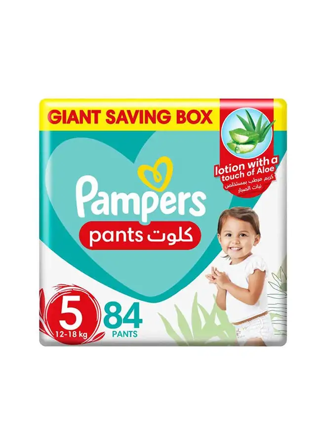 Pampers Aloe Vera Pants Diapers Size 5 Mega Box 84 Count
