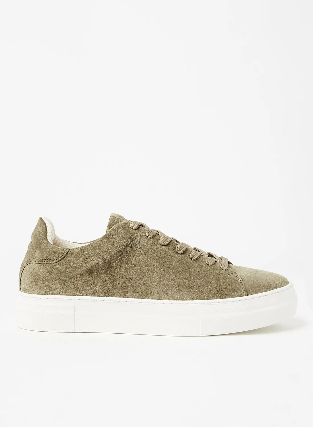 Selected Homme David Suede Sneakers Olive