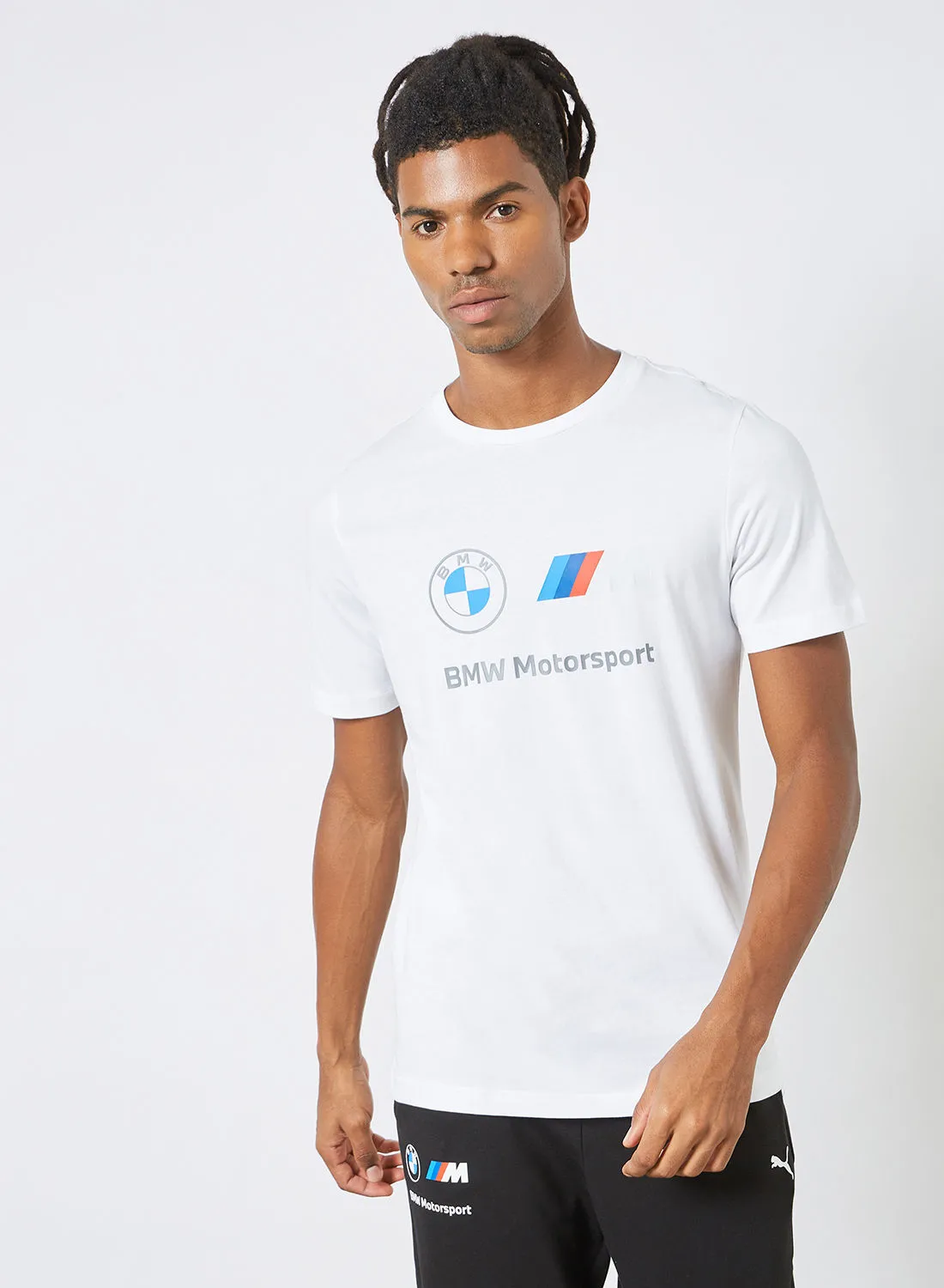 تيشيرت بشعار BMW Motorsport Essentials أبيض اللون