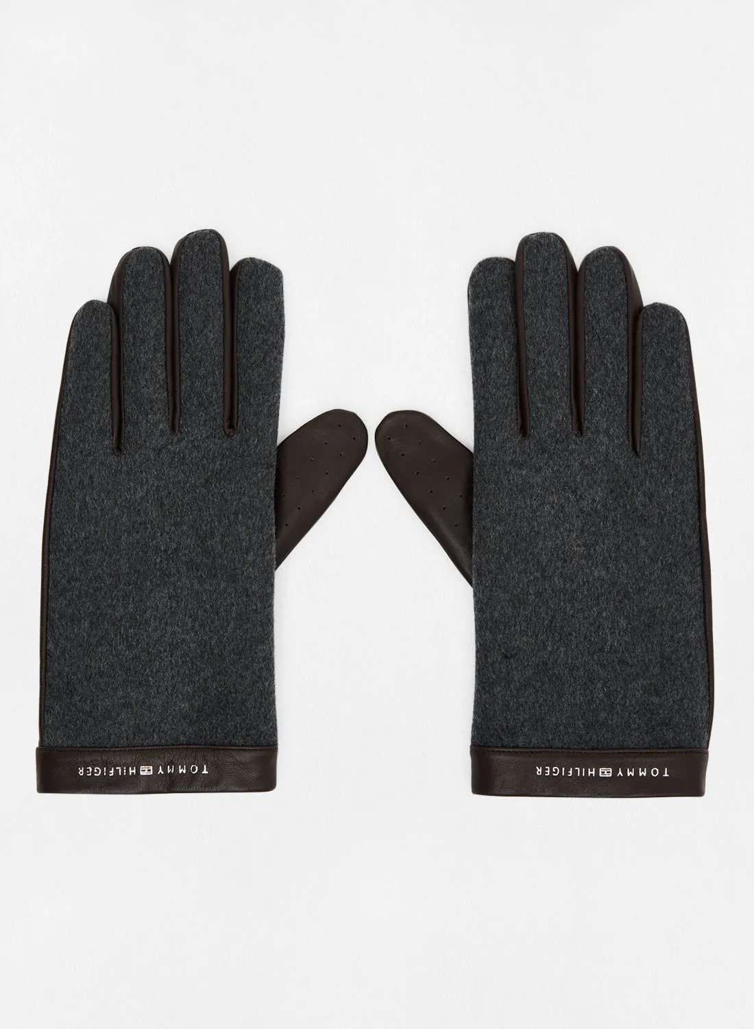 TOMMY HILFIGER Logo Leather Gloves