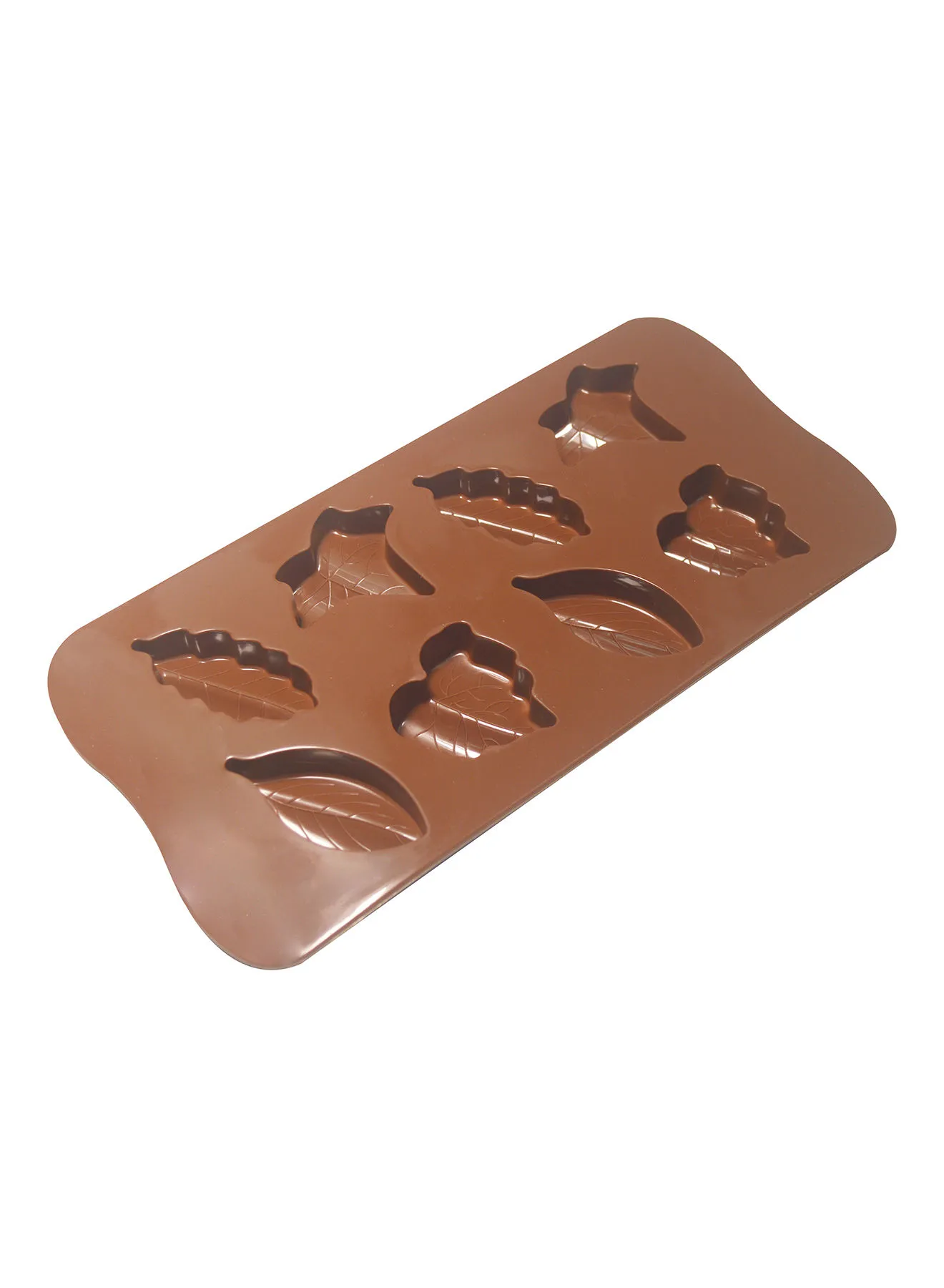 Amal Chocolate Molds - Leaves Shape - Silicone Molds - Cake Mold - Silicon Chocolate Molds - Brown