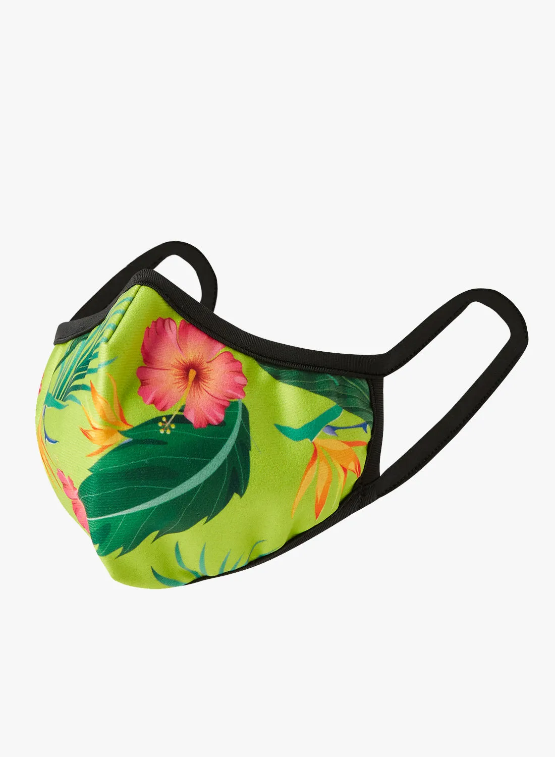 Nomad Mask Unisex Tropical Print Face Mask Green