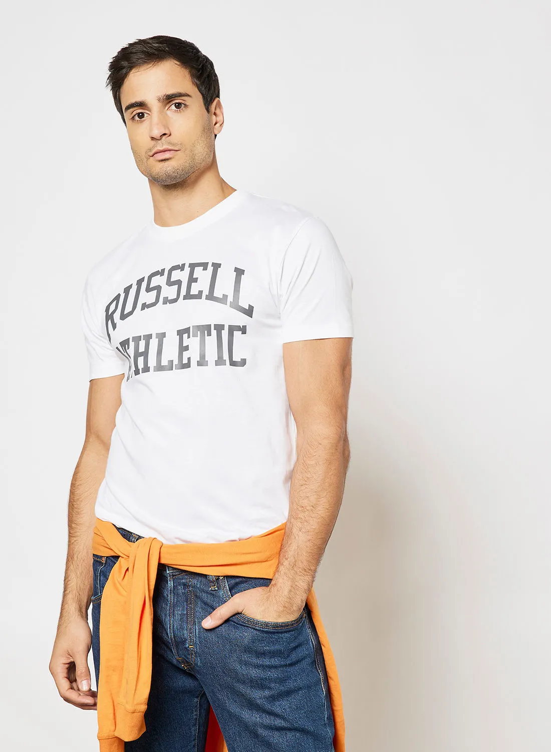 Russell Athletic Logo Print T-Shirt White