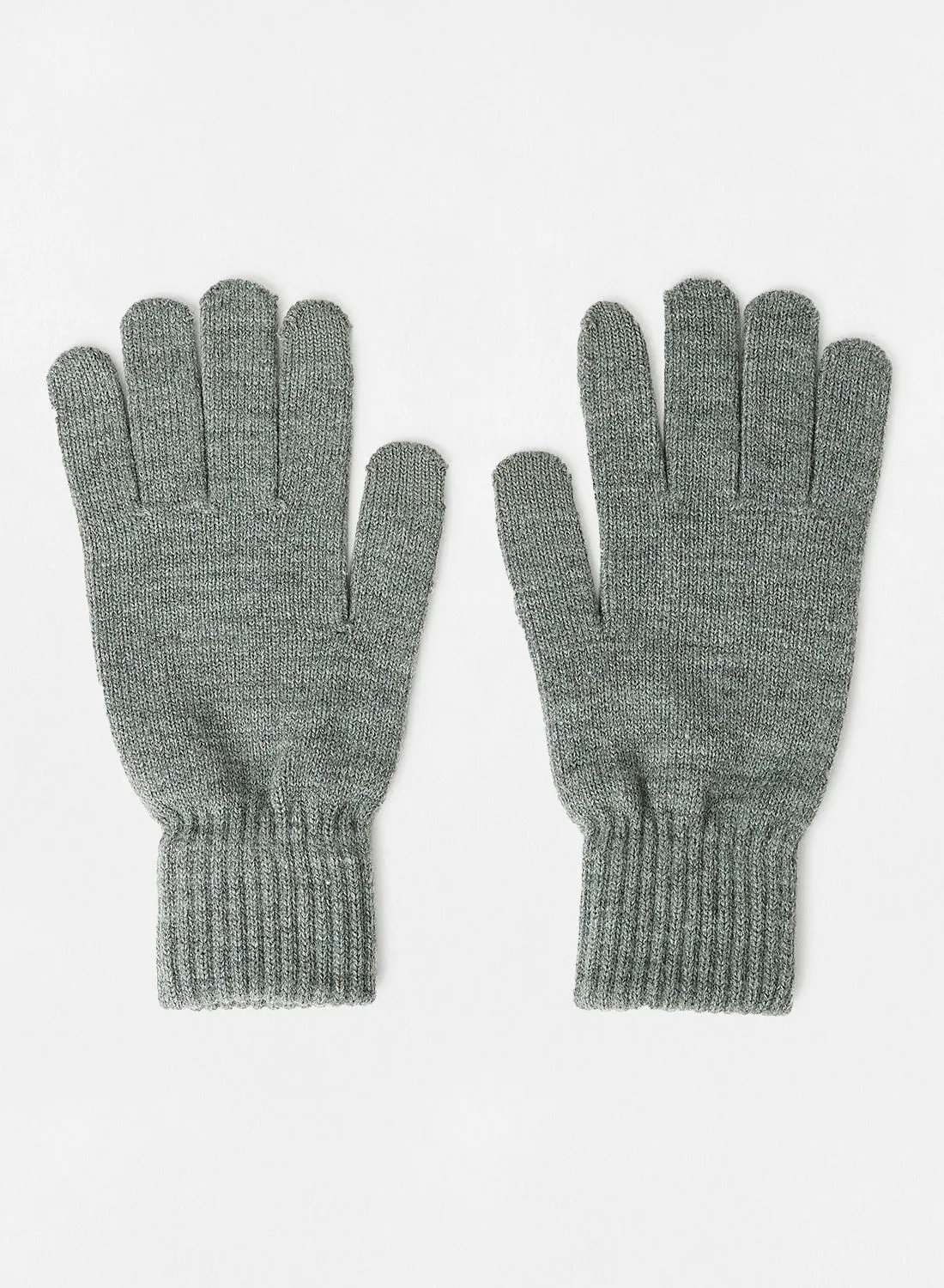 ONLY & SONS No-Lined Knitted Glove Grey