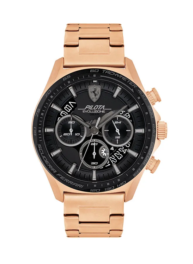 Scuderia Ferrari Men's Pilota Evo  Black Dial Watch - 0830825