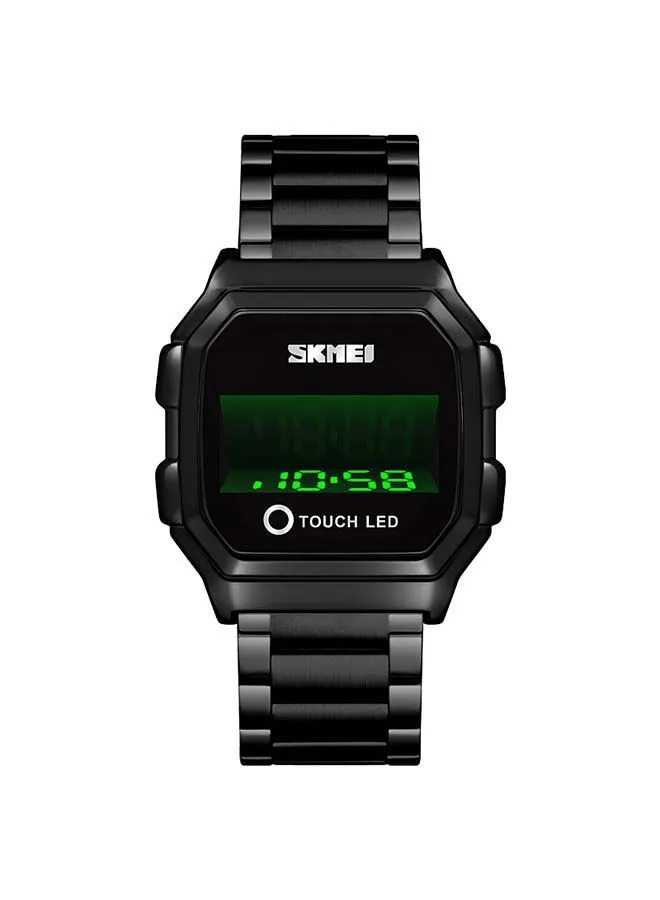SKMEI Men's 1650 LED Digital Sports Military Touch Screen Waterproof Watch - 42 mm - Black