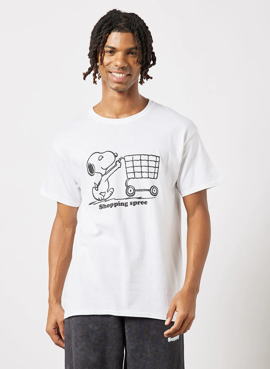 Vintage Supply Snoopy Graphic Print T-Shirt White