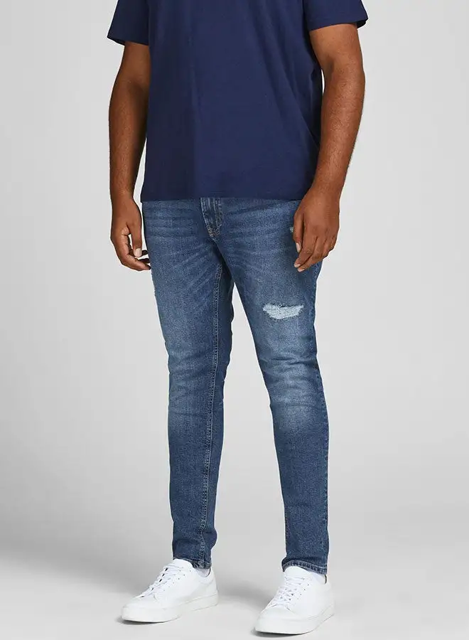 JACK & JONES Plus Size Classic Denim Jeans Blue