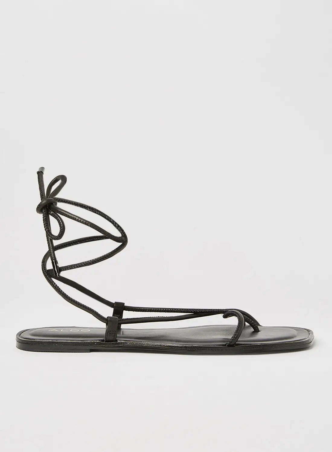 ALDO Adravia Tie-Up Flat Sandals Black