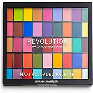 Makeup Revolution Maxi Reloaded Palette, Eyeshadow Palette, 45 Highly Pigmented Matte Shades, Monster Mattes, 1.35g