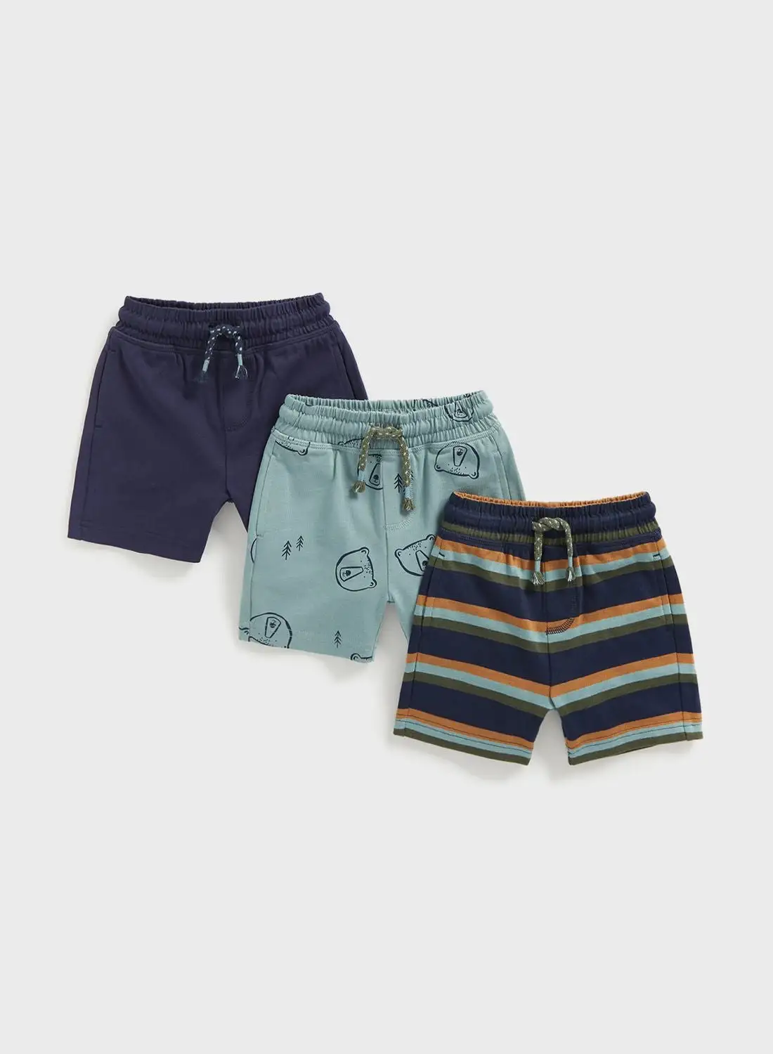 mothercare Infant 3 Pack Assorted Shorts