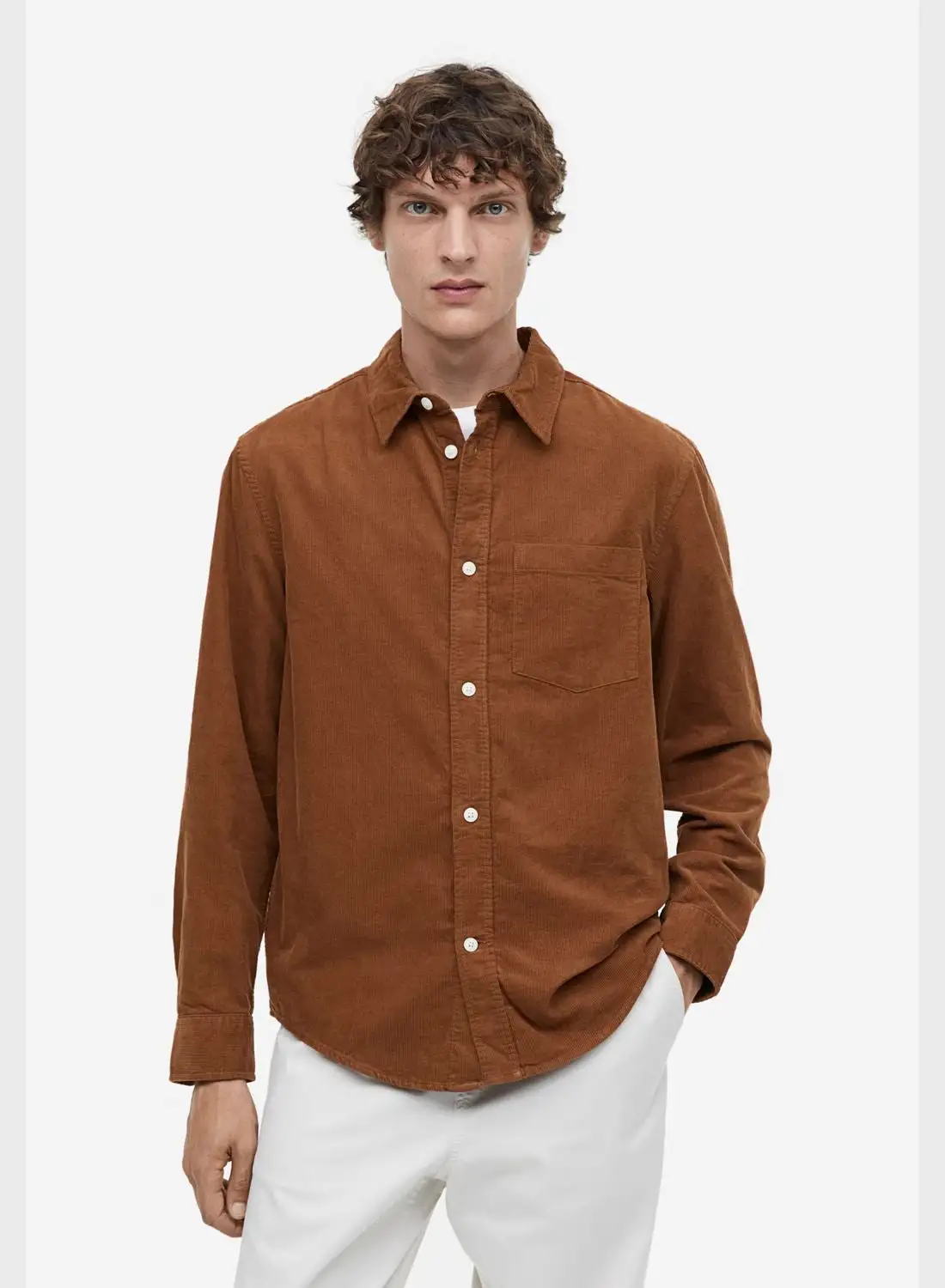 H&M Textured Regular Fit Shirt