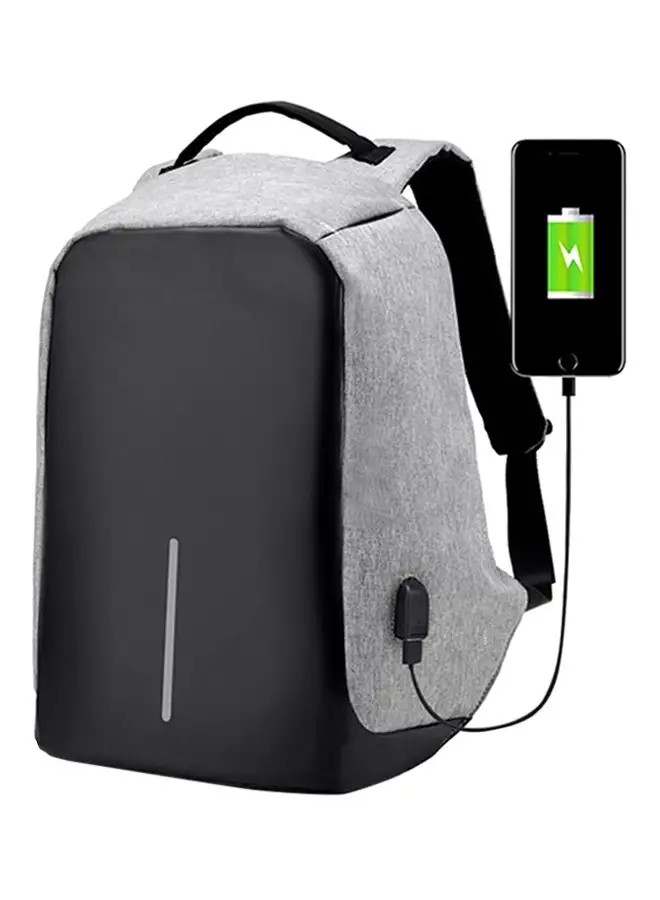 3 Concept Eyes Multifunction USB Anti-Theft Backpack Black/Grey