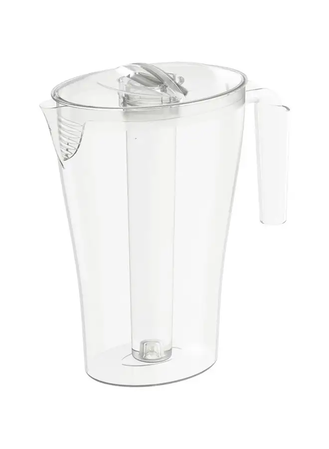 Cosmoplast Jug W/ Ice Holder- Transparent 2.5Liters