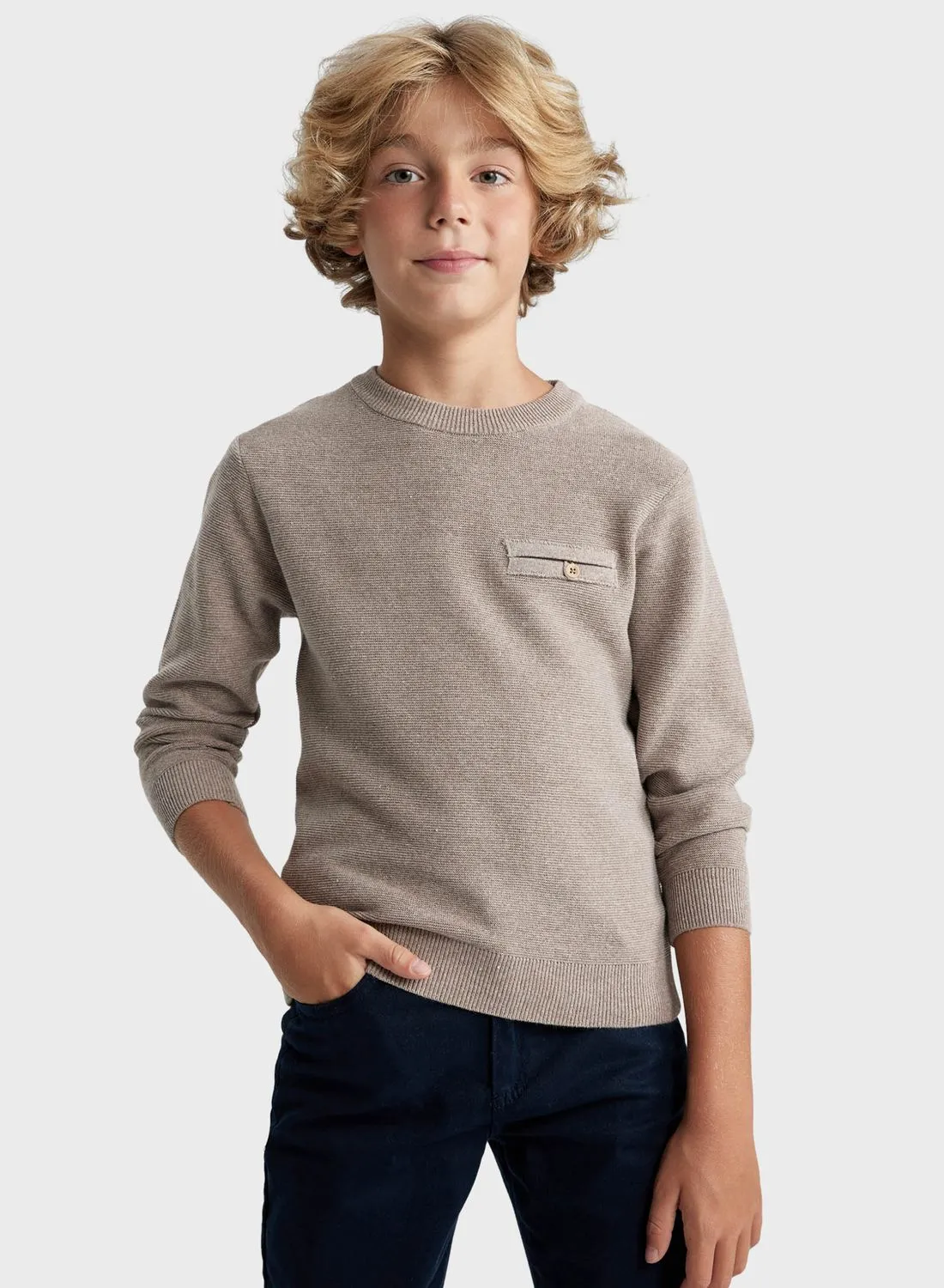 DeFacto Kids Essential Knitted Sweatshirt