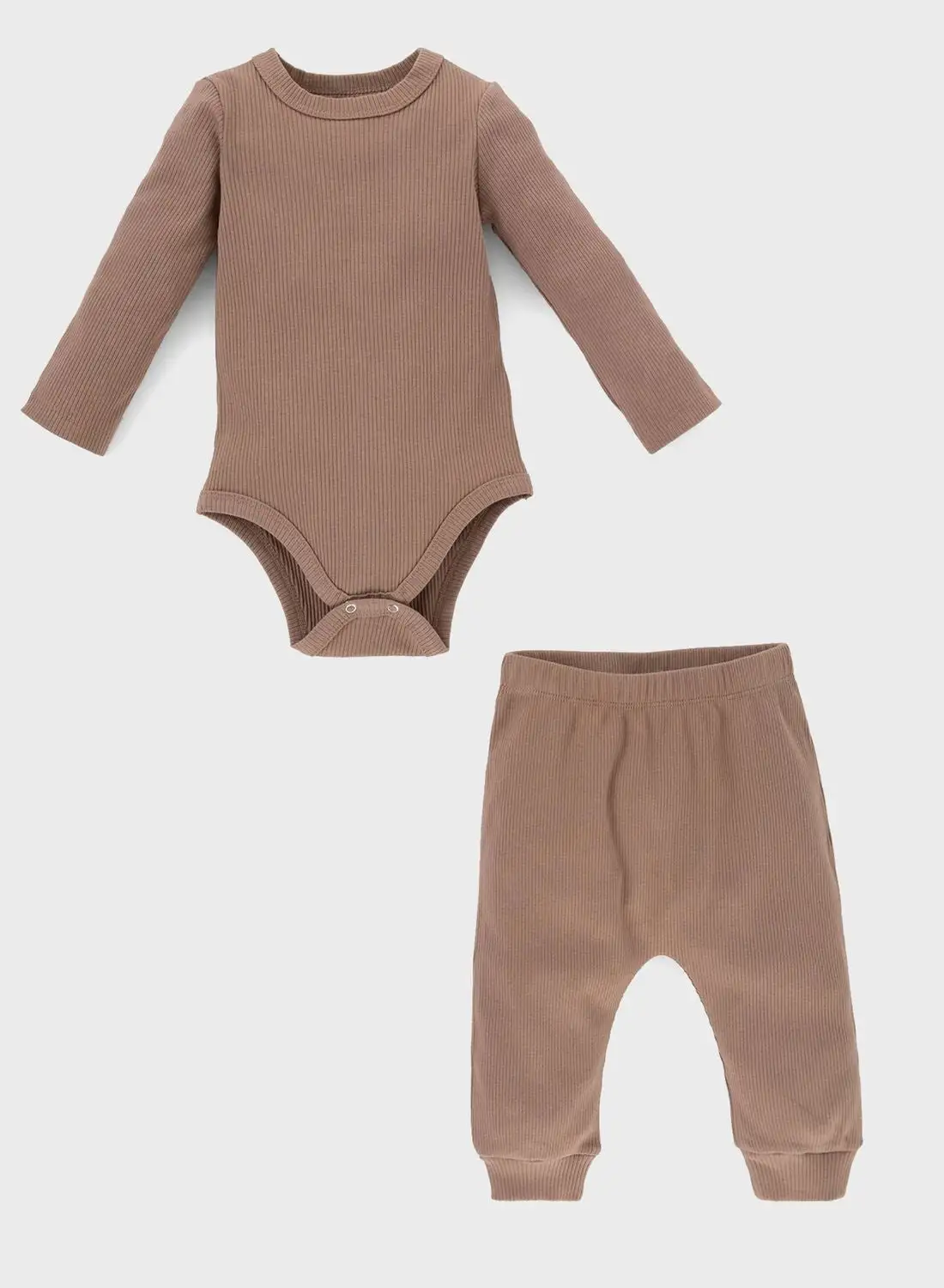 DeFacto Kids Essential Bodysuit & Sweatpants Set