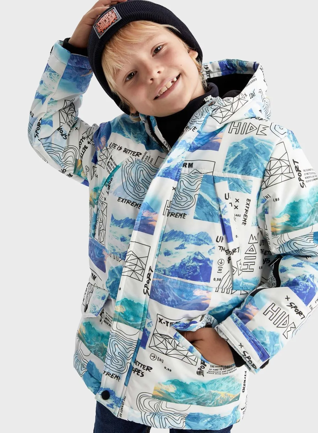 DeFacto Kids Printed Jacket