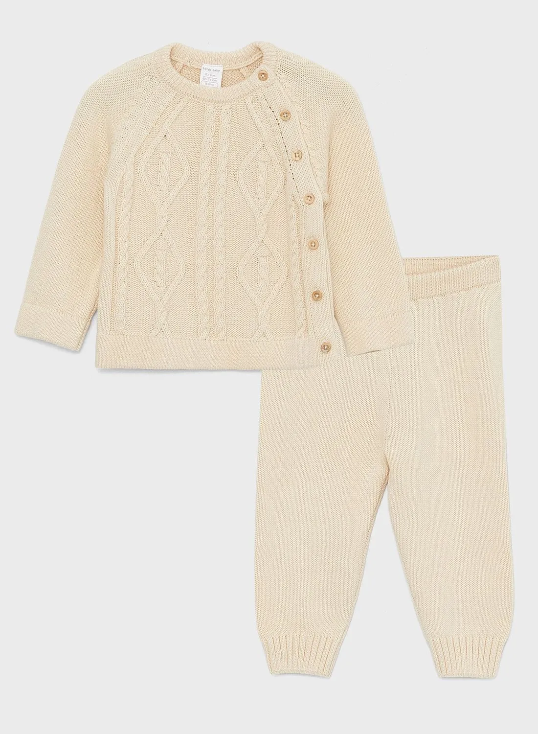 LC WAIKIKI Infant Knitwear Sweater & Sweatpants Set
