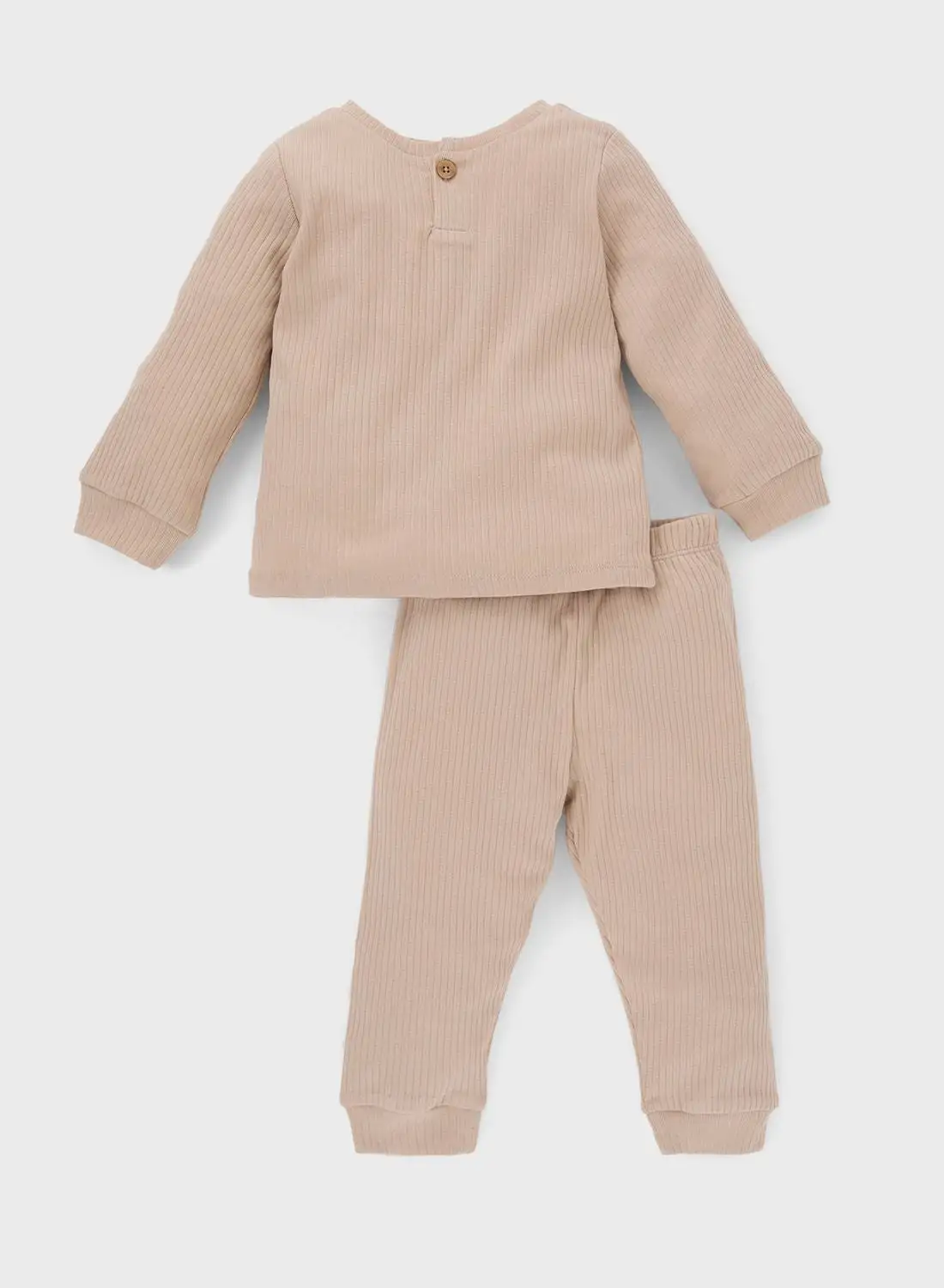 DeFacto Kids Essential Cardigan & Sweatpants Set