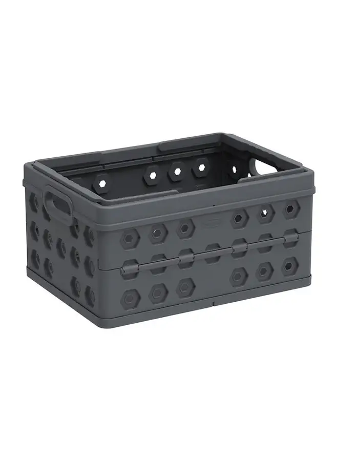 Cosmoplast Foldable Basket-Cool Grey 32Liters