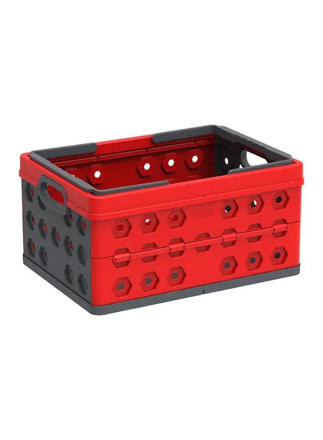Cosmoplast Foldable Basket-Red Red