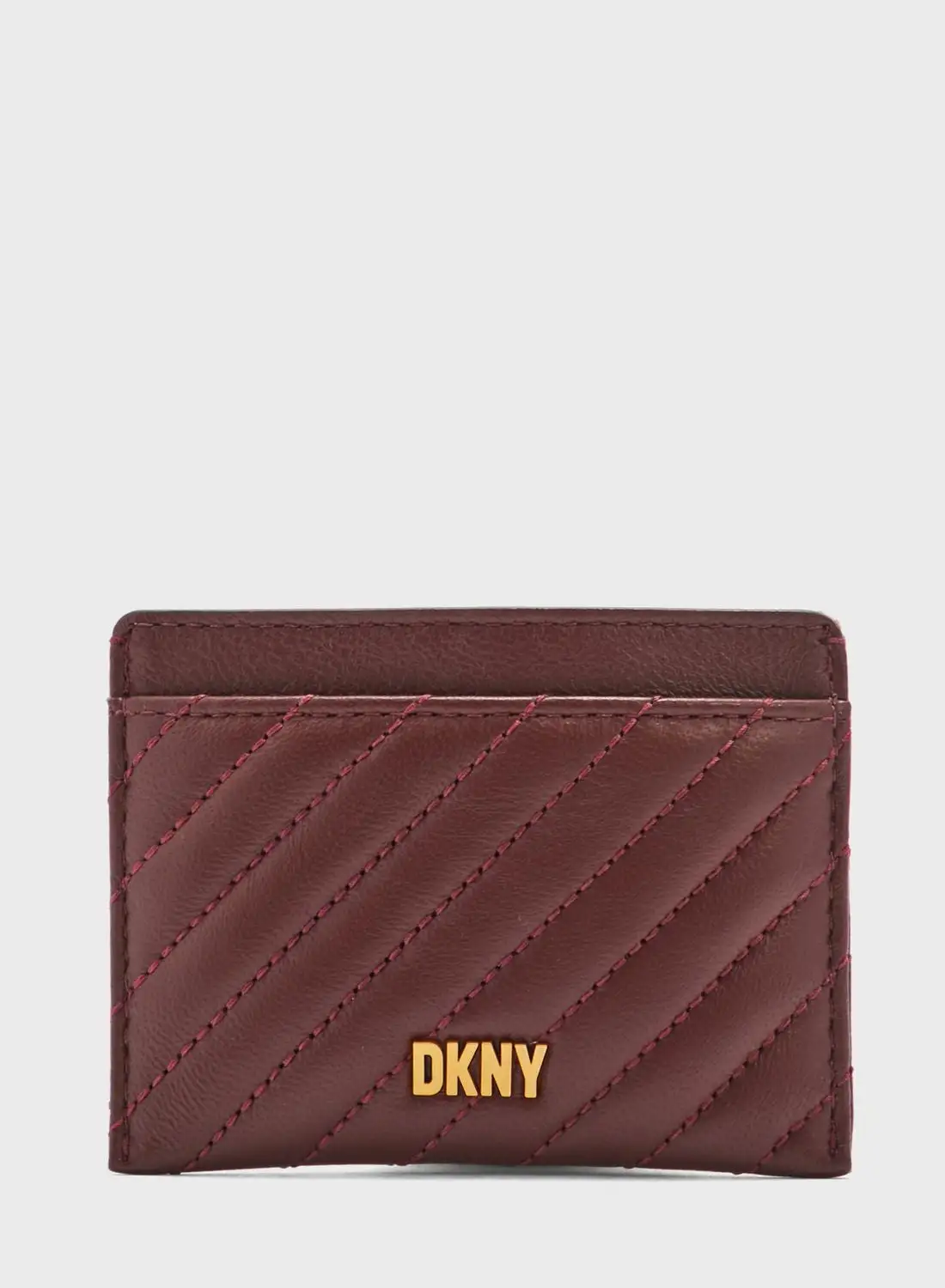 حقيبة بطاقات DKNY العنبر