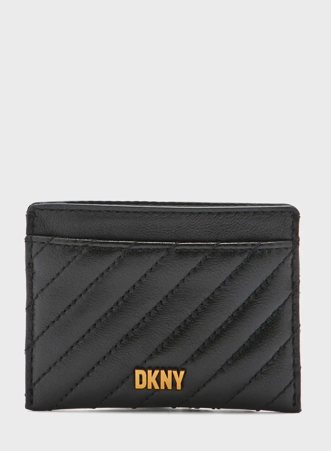 حقيبة بطاقات DKNY العنبر