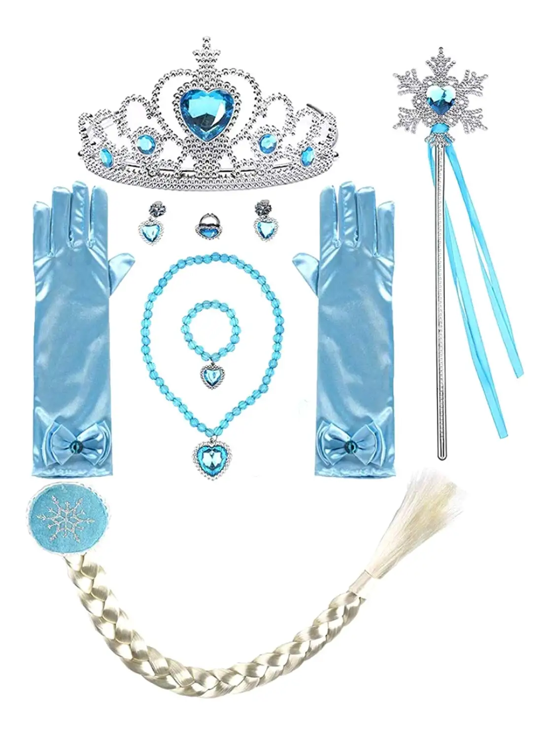 Fancydresswale 8-Piece Frozen Princess Elsa Accessories Set