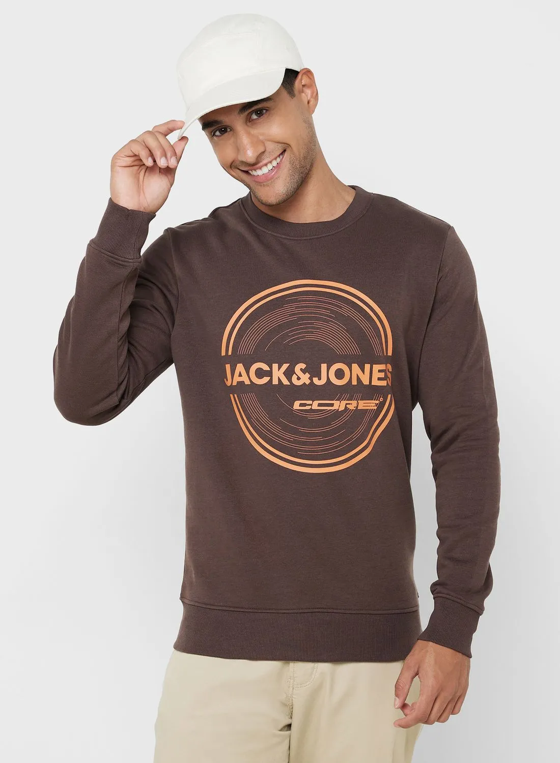 JACK & JONES Logo Crew Neck Sweatshirt