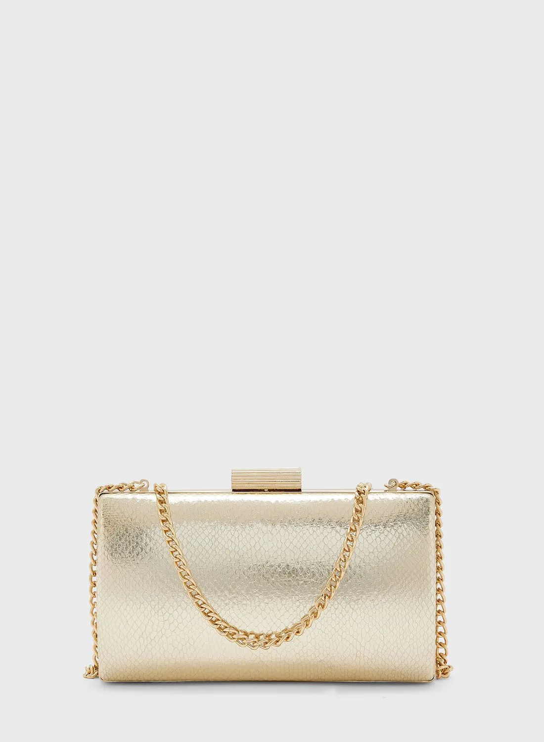 Dune LONDON Belleview Etched Clasp Clutch