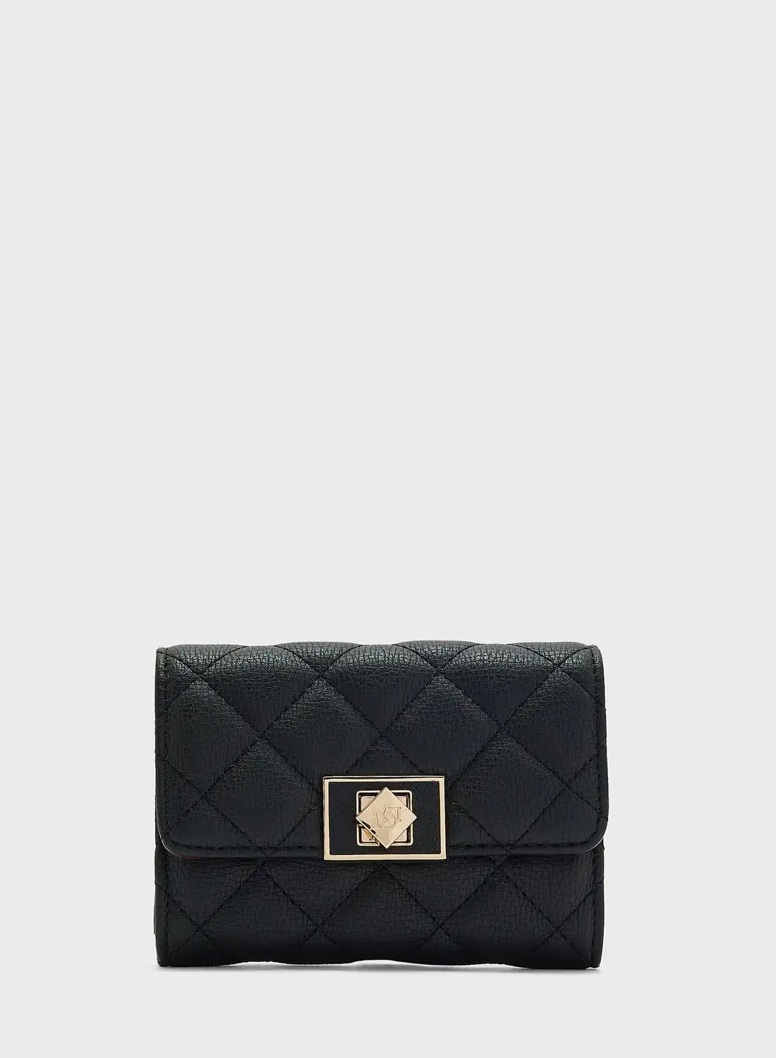 Dune LONDON Karlys Medium Quilted Turnlock Purse