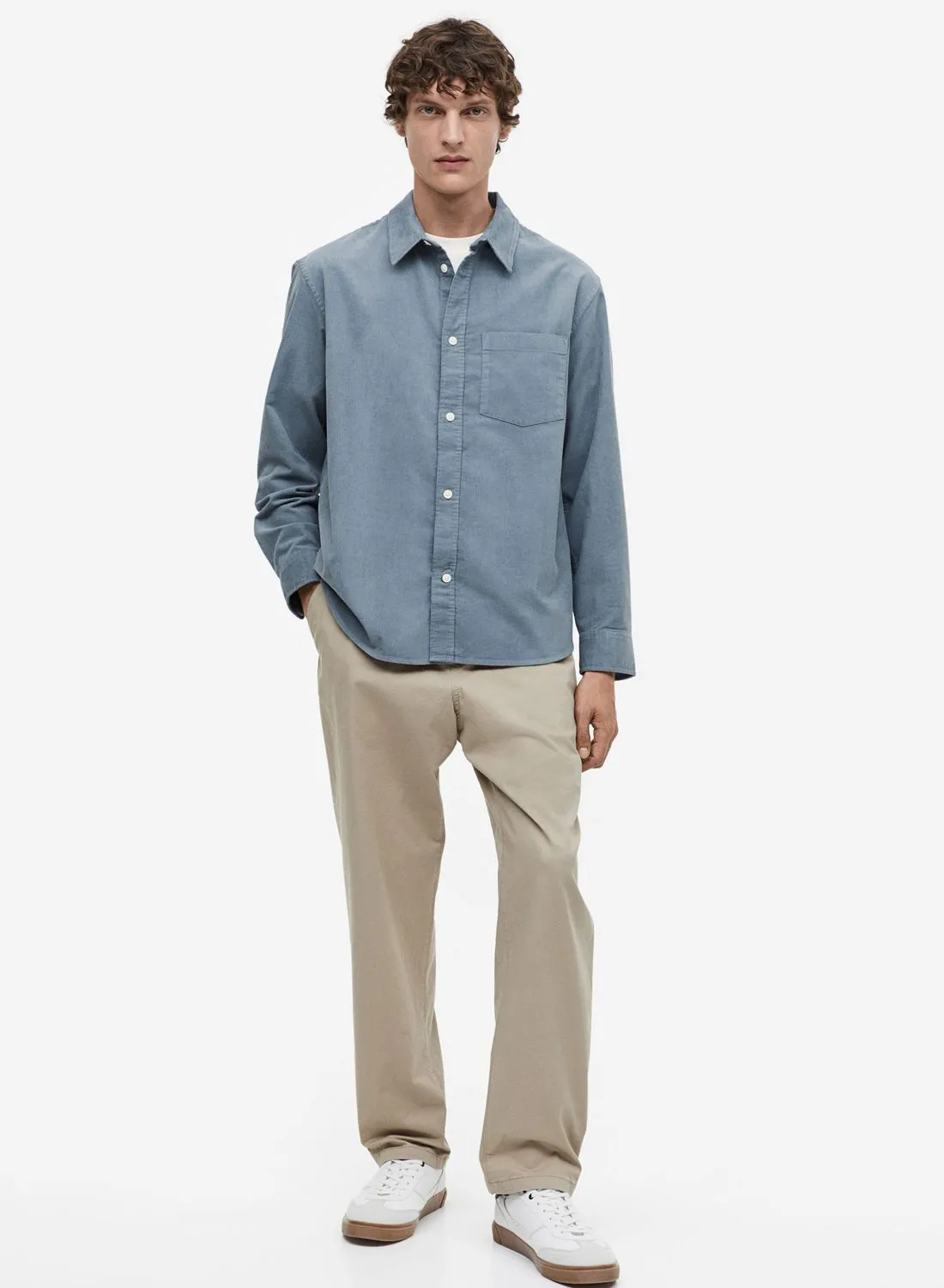 H&M Textured Regular Fit Shirt