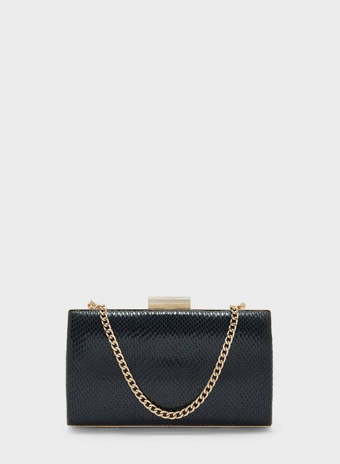 Dune LONDON Belleview Etched Clasp Clutch