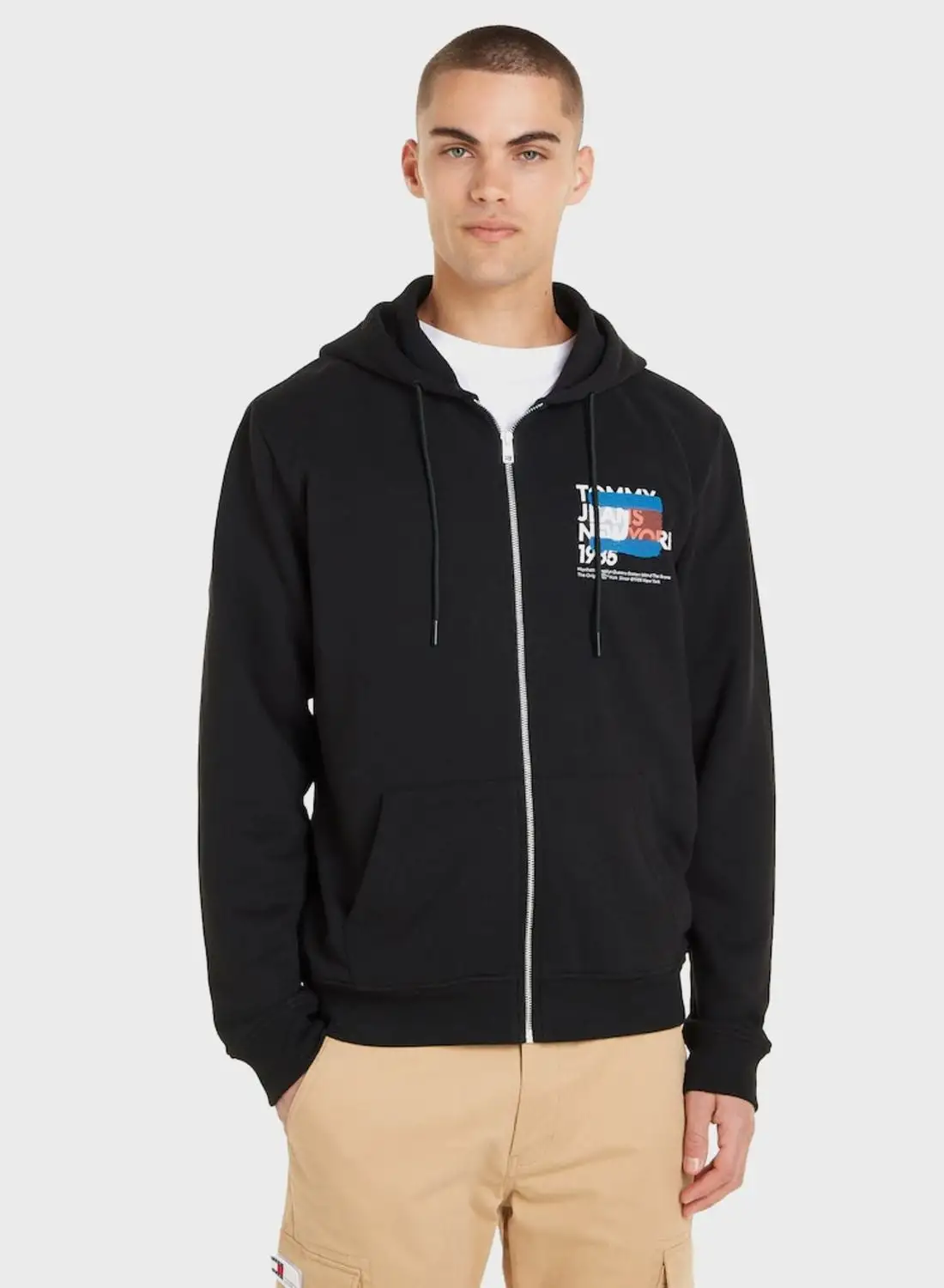 TOMMY JEANS Text Print Hoodie