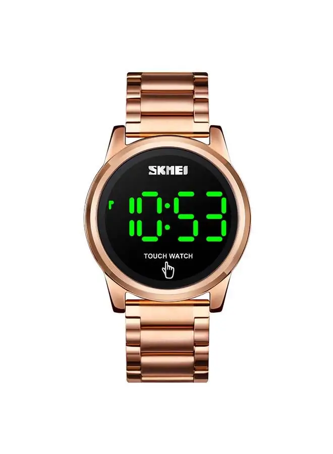 SKMEI Men's 1684 Led Touch 30m Digital Metal Stainless Steel Watch