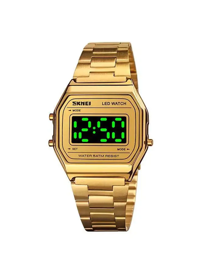 SKMEI Men's 1646 LED digital Luxury Stainless Steel Waterproof Wrist Watch