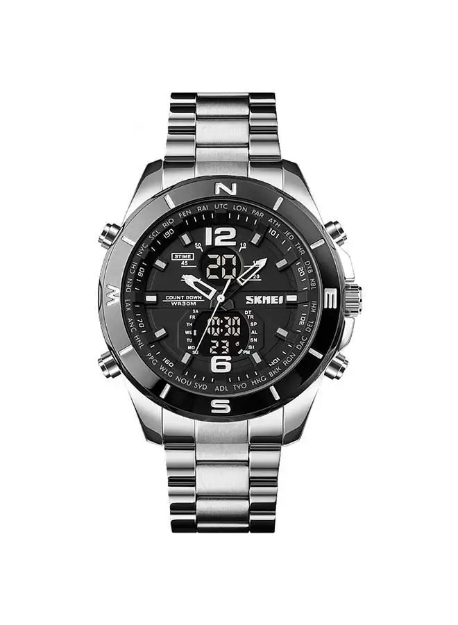 SKMEI Men's 1670 Modern Digital Waterproof Dual Time Watch