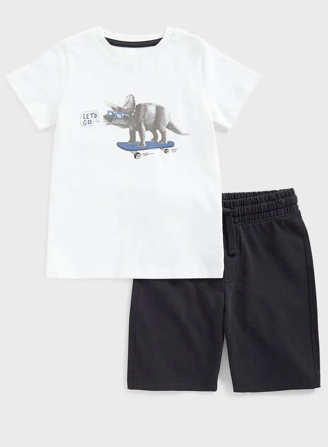 mothercare Kids Dino Print T-Shirt & Shorts Set