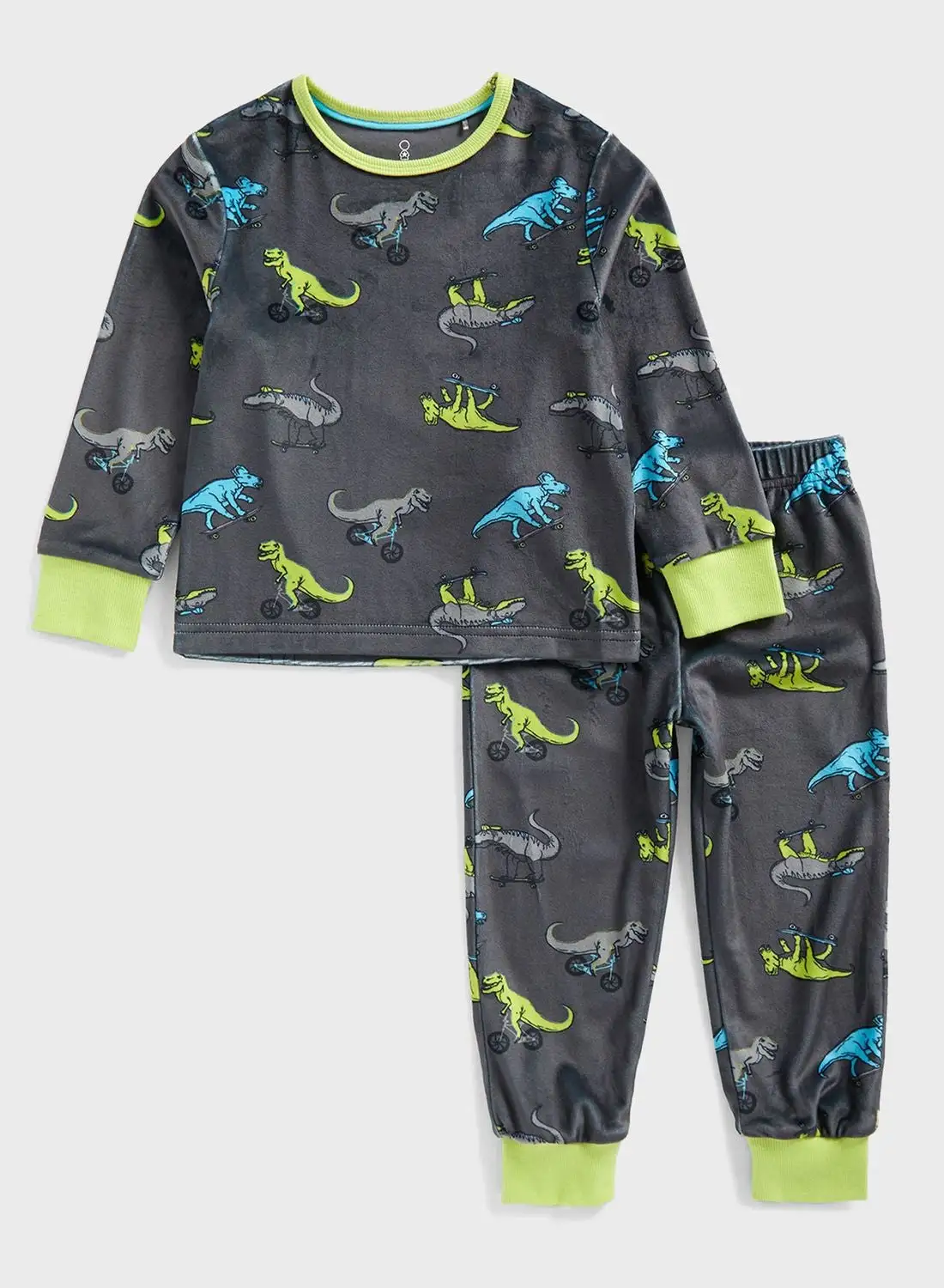 mothercare Kids Dino Print Sweatshirt & Sweatpants Set