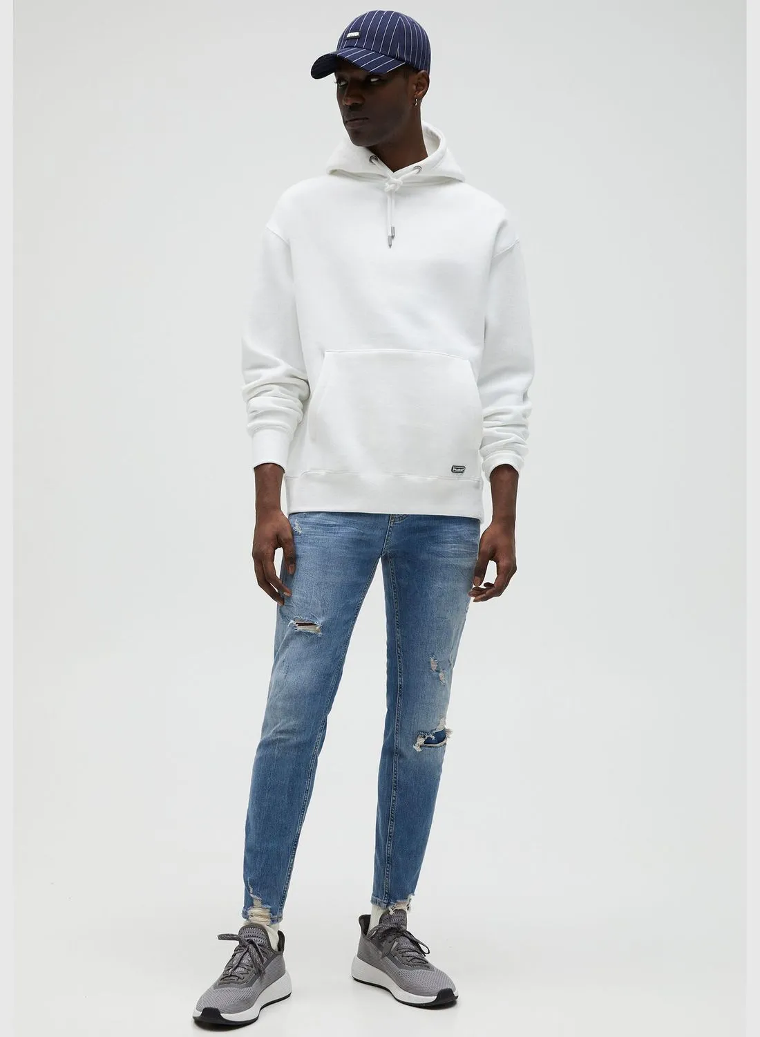 PULL&BEAR Skinny fit jeans with ripped legs