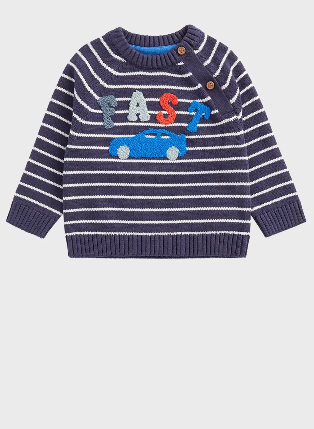 mothercare Infant Stripe Knitted Sweatshirt