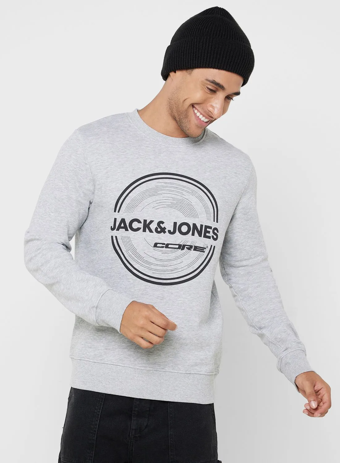 JACK & JONES Logo Crew Neck Sweatshirt