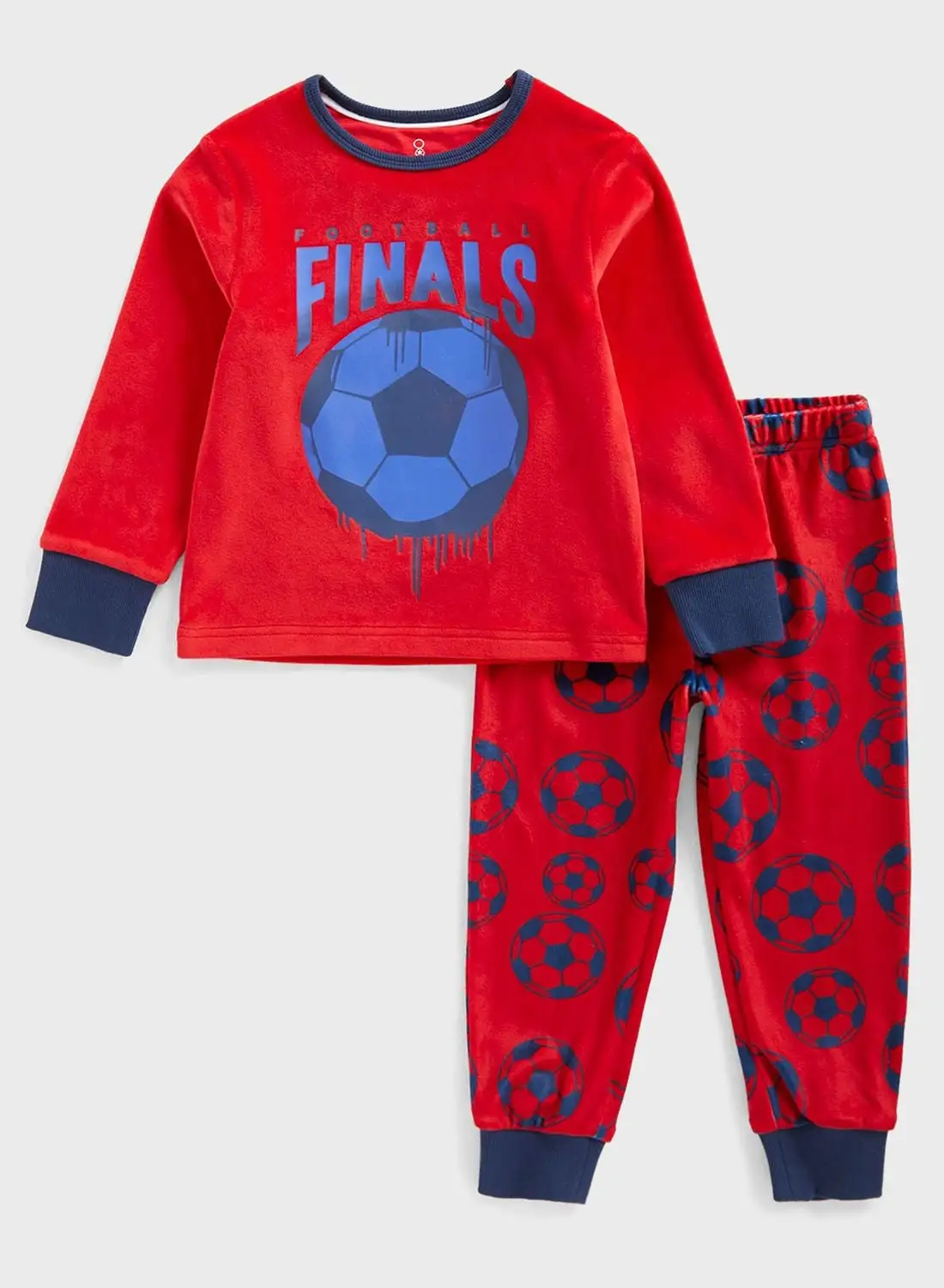 mothercare Kids Football Print Sweatshirt & Sweatpants Set