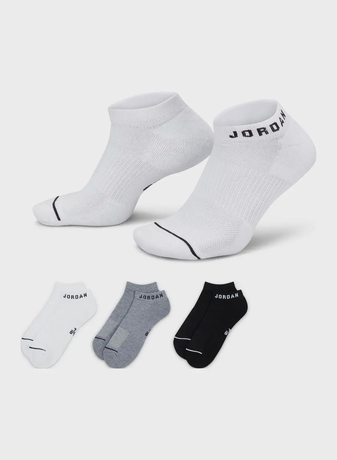 JORDAN 3 Pair Of Jordan Everyday Cush Socks