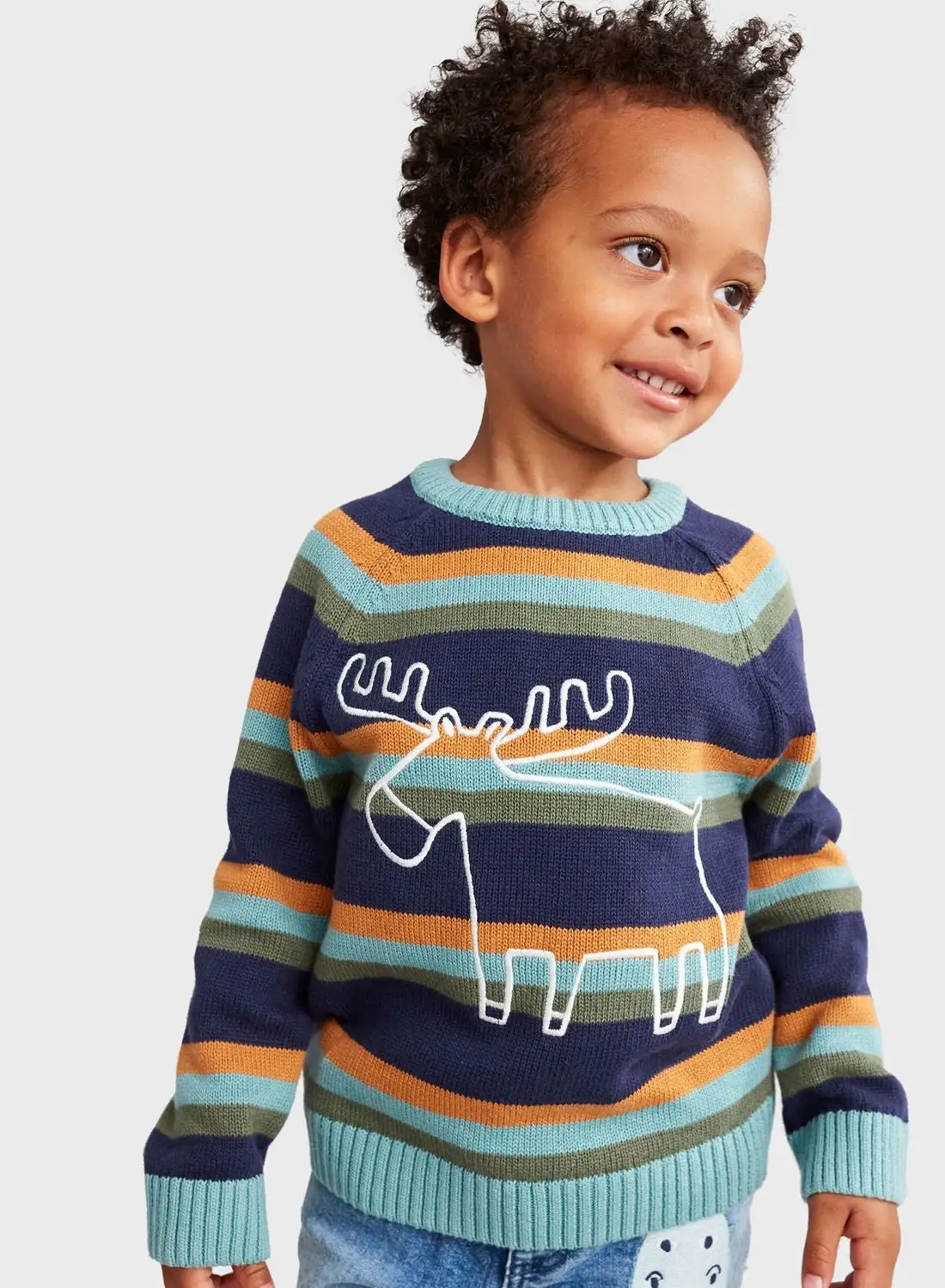 mothercare Infant Stripe Knitted Sweatshirt