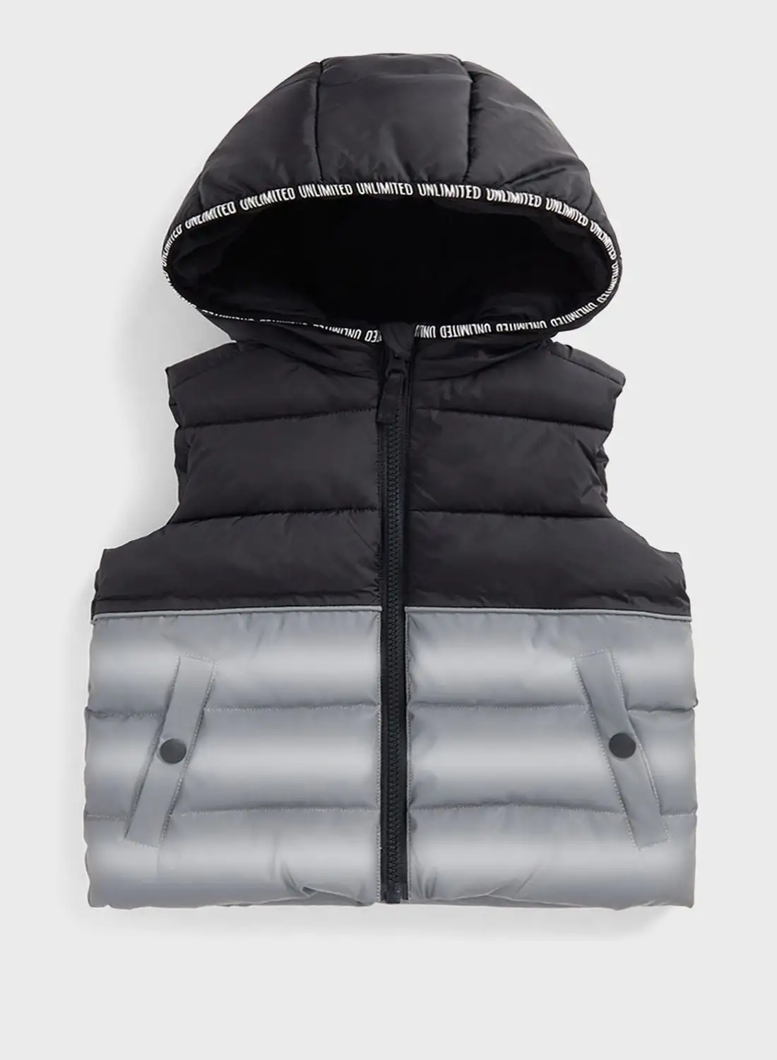 mothercare Kids Hooded Reflective Puffer Jacket