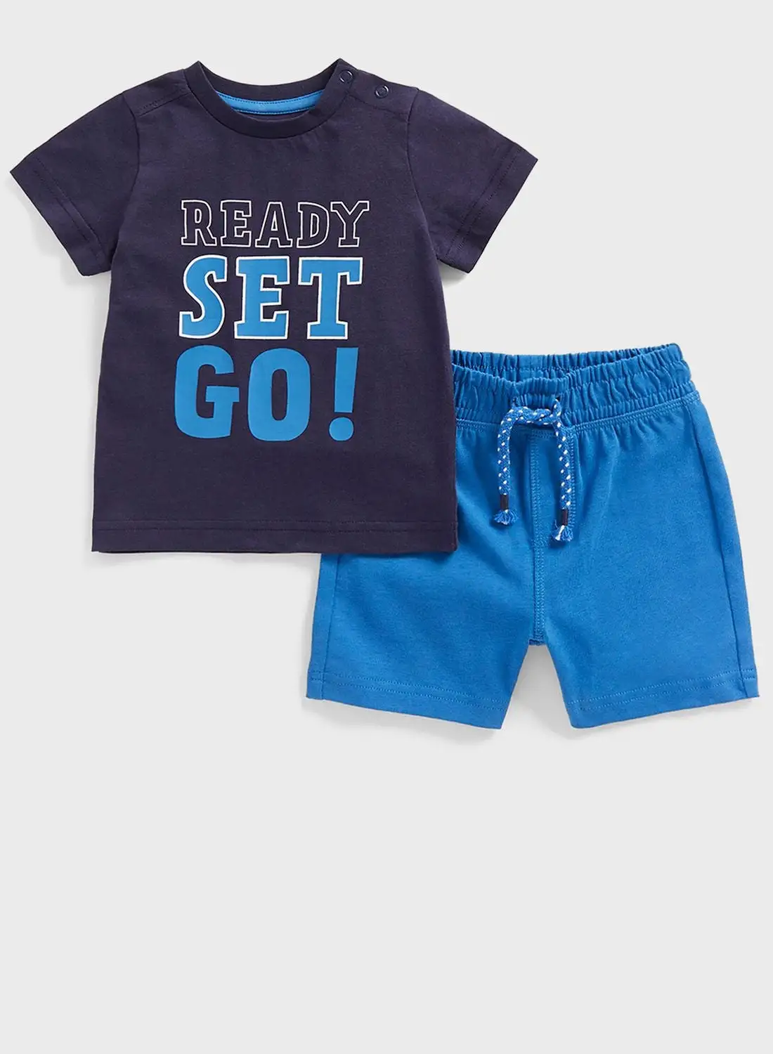 mothercare Infant Text Print T-Shirt & Shorts Set